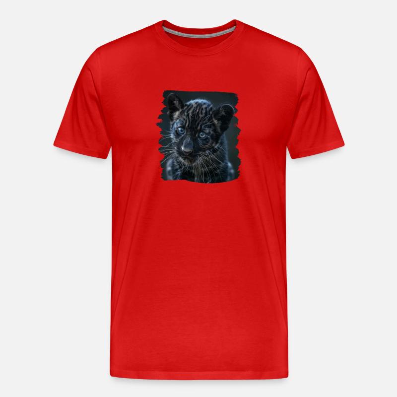 Panthers Panther - Männer Premium Bio T-Shirt - Rot