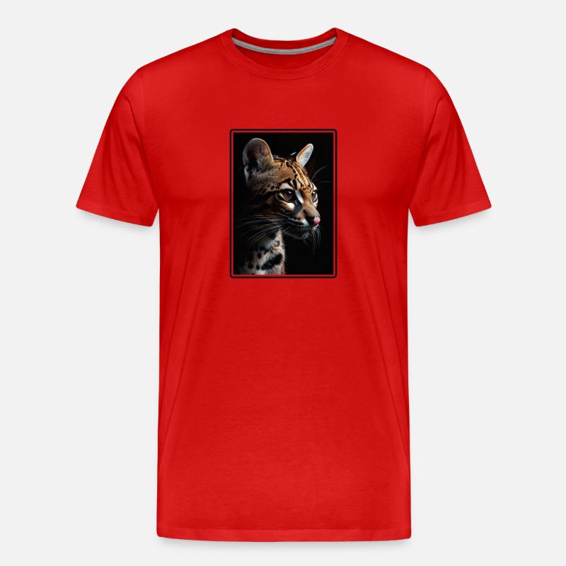 Ocelots Ocelot - Männer Premium Bio T-Shirt - Rot