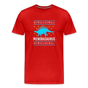 Chanukkah - Männer Premium Bio T-Shirt - Rot - Vorne - Damien (186cm)