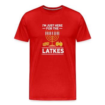 Chanukkah - Männer Premium Bio T-Shirt - Rot - Vorne - Damien (186cm)