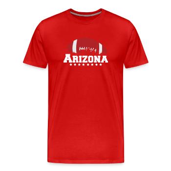 Arizona State Sedona Phoenix Grand Canyon AZ - Men's Premium Organic T-Shirt - red - Front - Damien (186cm)