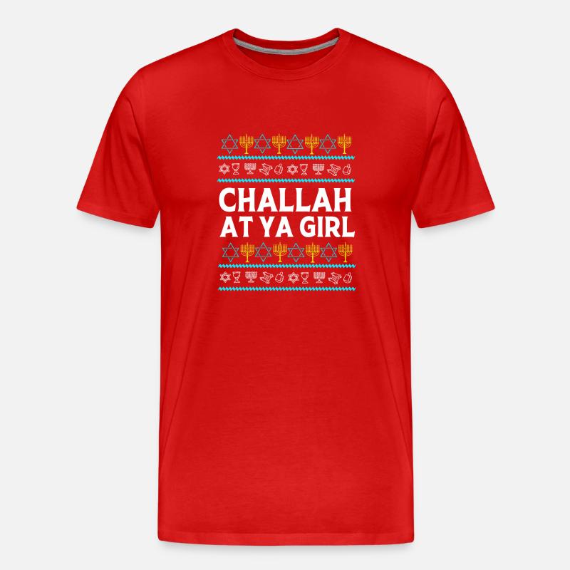 Chanukkah - Männer Premium Bio T-Shirt - Rot