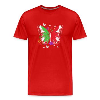Portugal - T-shirt bio Premium Homme - rouge - Devant - Damien (186cm)