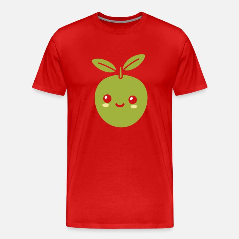 Olive - Männer Premium Bio T-Shirt - Rot