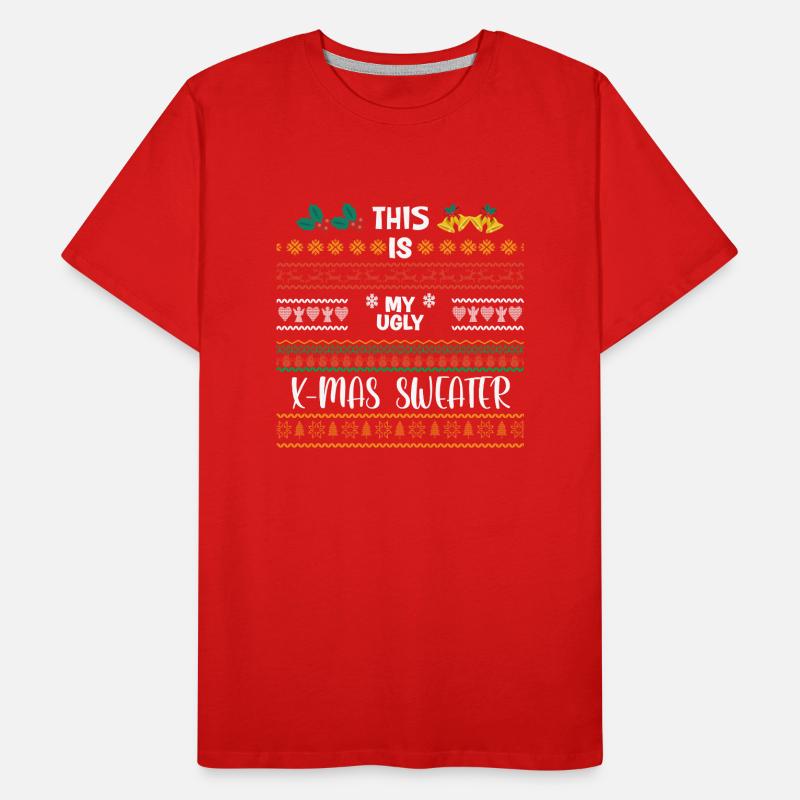C’est mon pull de Noël moche drôle de Noël T-shirt bio Premium Homme