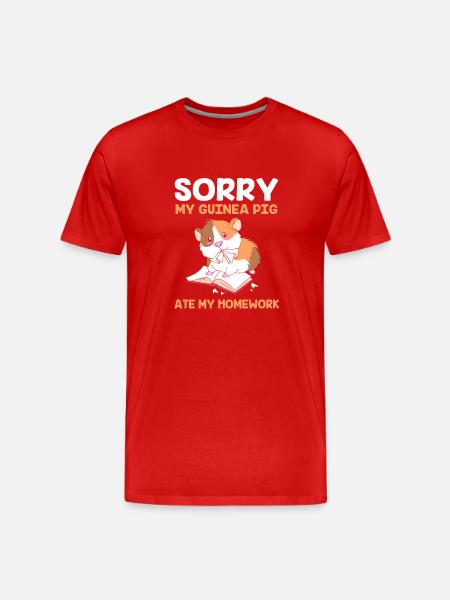 Guinea pig - Men's Premium Organic T-Shirt - red