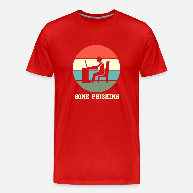 Cyber programmeur cybersécurité Hacker - T-shirt bio Premium Homme - rouge