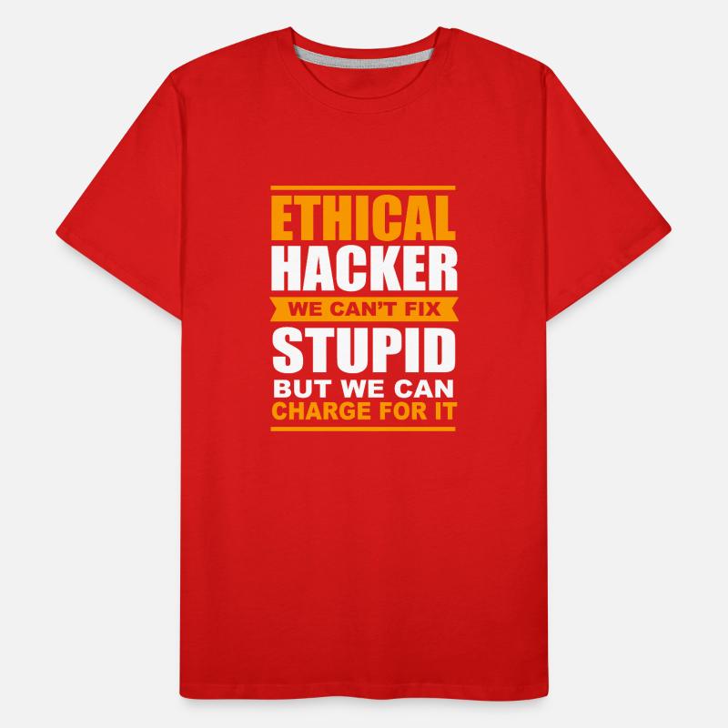 Cybersecurity Cyber Programmierer Hacker Männer Premium Bio T-Shirt