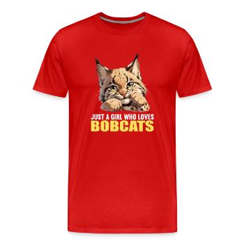 Bobcats Rotluchse Rotluchs Luchs - Männer Premium Bio T-Shirt - Rot - Vorne - Damien (186cm)