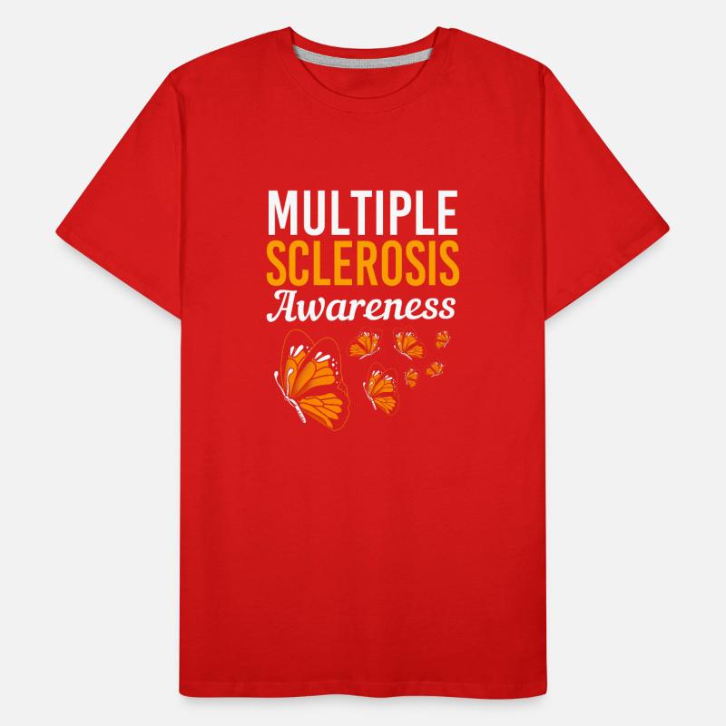 Multiple Sclerosis MS Men's Premium Organic T-Shirt