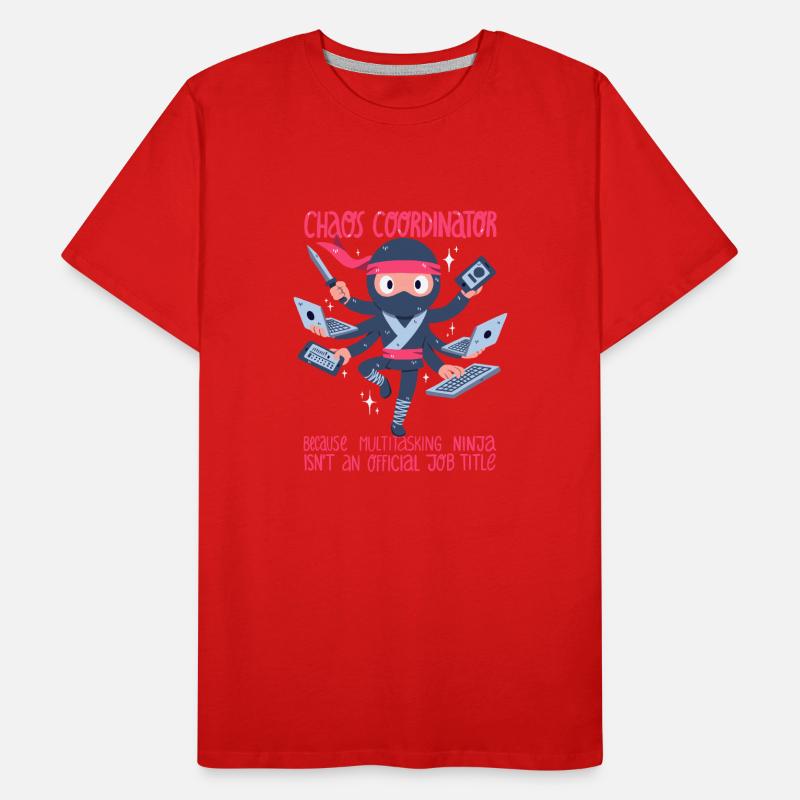 Chaos-Koordinator oder Multitasking-Ninja Männer Premium Bio T-Shirt