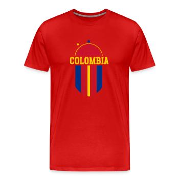 Kolumbien Colombia Medellin Urlaub Bogota Cali - Männer Premium Bio T-Shirt - Rot - Vorne - Damien (186cm)