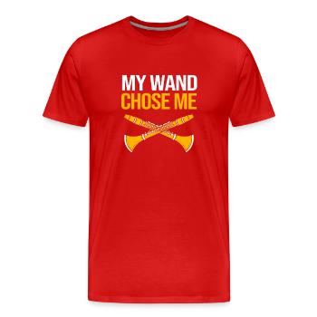 Clarinette - T-shirt bio Premium Homme - rouge - Devant - Damien (186cm)