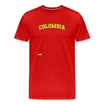 Colombia Colombia Medellin Holidays Bogota Cali - Men's Premium Organic T-Shirt - red - Front - Damien (186cm)