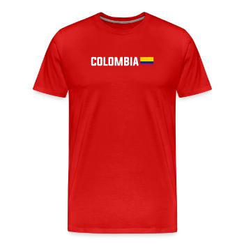 Kolumbien Colombia Medellin Urlaub Bogota Cali - Männer Premium Bio T-Shirt - Rot - Vorne - Damien (186cm)