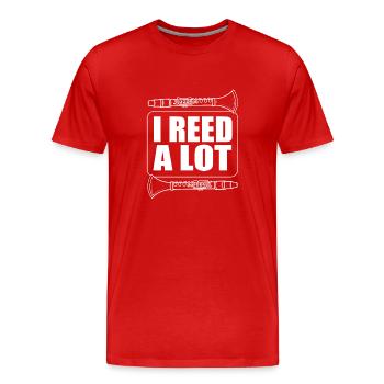 Clarinette - T-shirt bio Premium Homme - rouge - Devant - Damien (186cm)