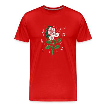 Mexico Mexico Mexican Gift Flag Football - Men's Premium Organic T-Shirt - red - Front - Damien (186cm)