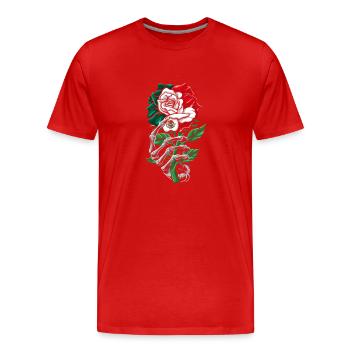 Mexico Mexico Mexican Gift Flag Football - Men's Premium Organic T-Shirt - red - Front - Damien (186cm)