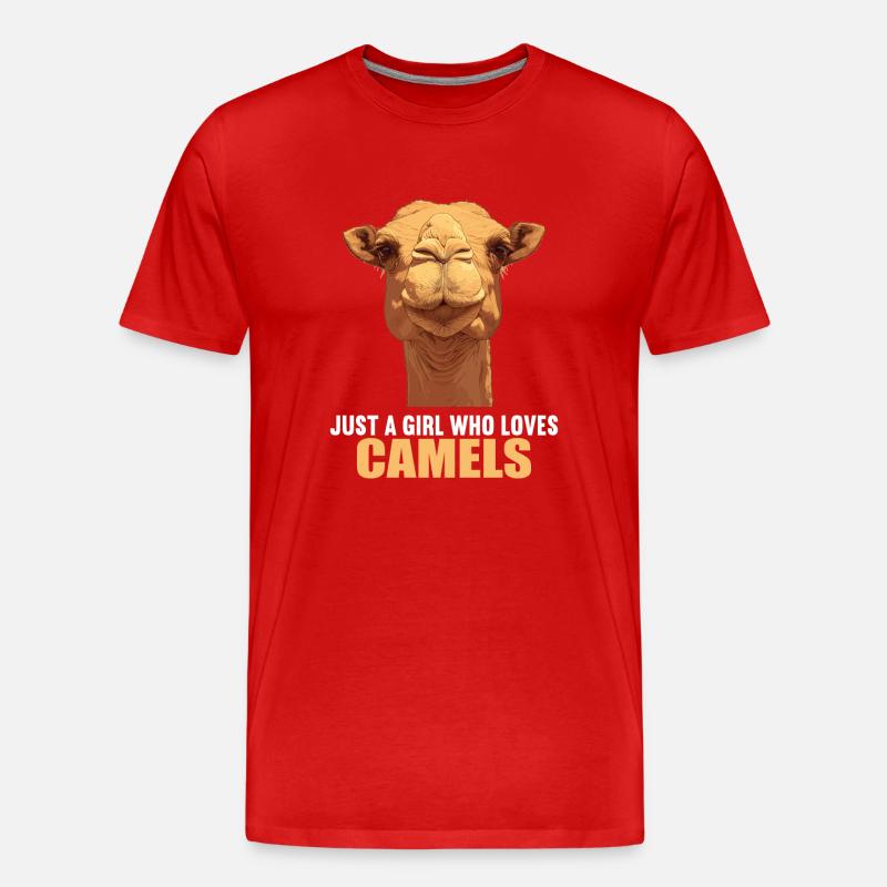 Camel Kamele Kamel - Männer Premium Bio T-Shirt - Rot