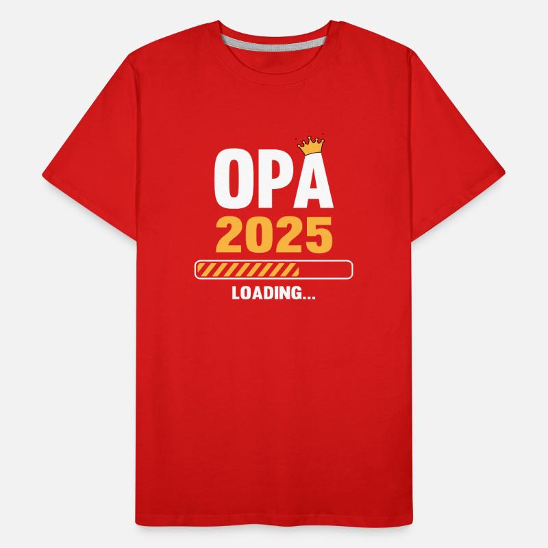 Grandpa 2025 Loading Men's Premium Organic T-Shirt