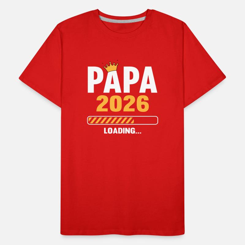 Papa 2026 Loading Männer Premium Bio T-Shirt