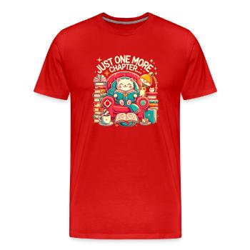 Nur noch ein Kapitel - Männer Premium Bio T-Shirt - Rot - Vorne - Damien (186cm)
