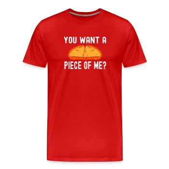 Want Piece Me Patissier Backen - Männer Premium Bio T-Shirt - Rot - Vorne - Damien (186cm)