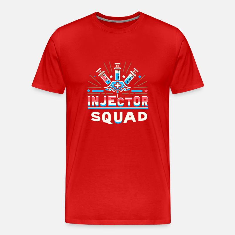 Injector Squad 9 - Männer Premium Bio T-Shirt - Rot