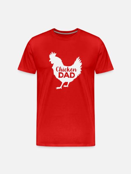 Chicken Poultry - Men's Premium Organic T-Shirt - red