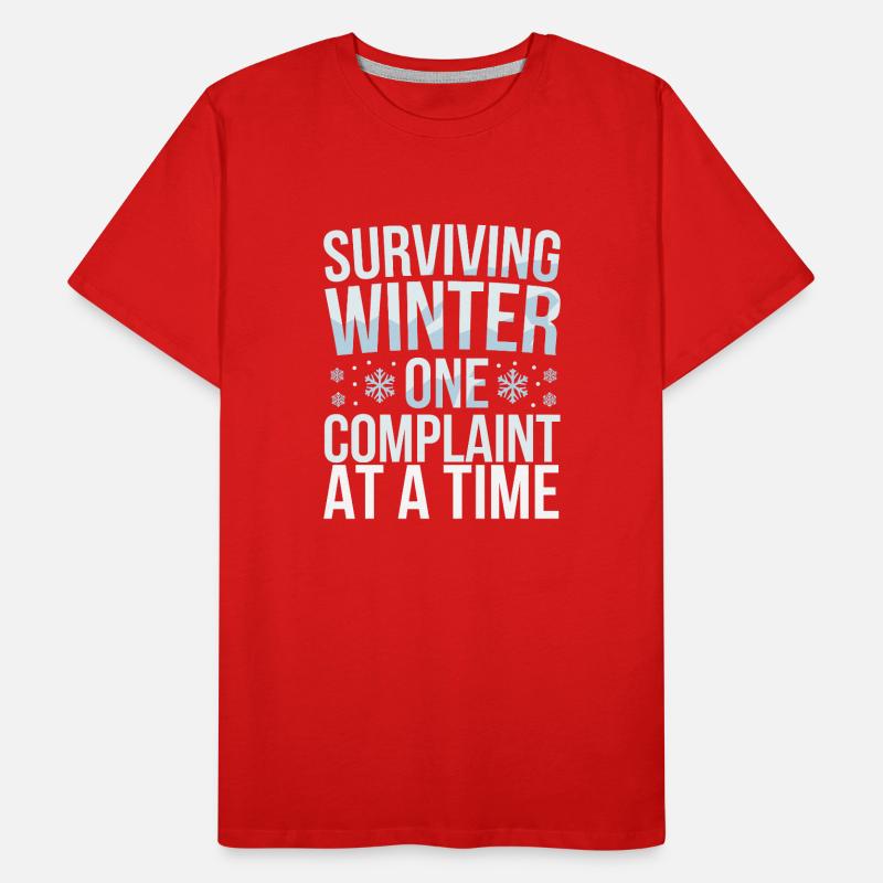 Winter-grumpy-cold-weather-complaints Men's Premium Organic T-Shirt