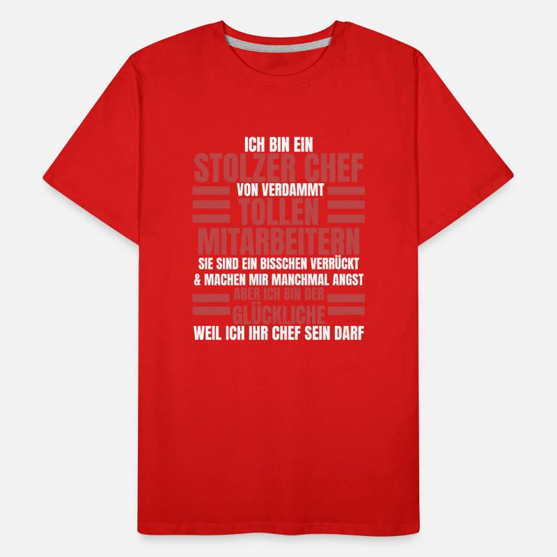 Ich Bin Ein Stolzer Chef Geburtstag Geschenk Männer Premium Bio T-Shirt