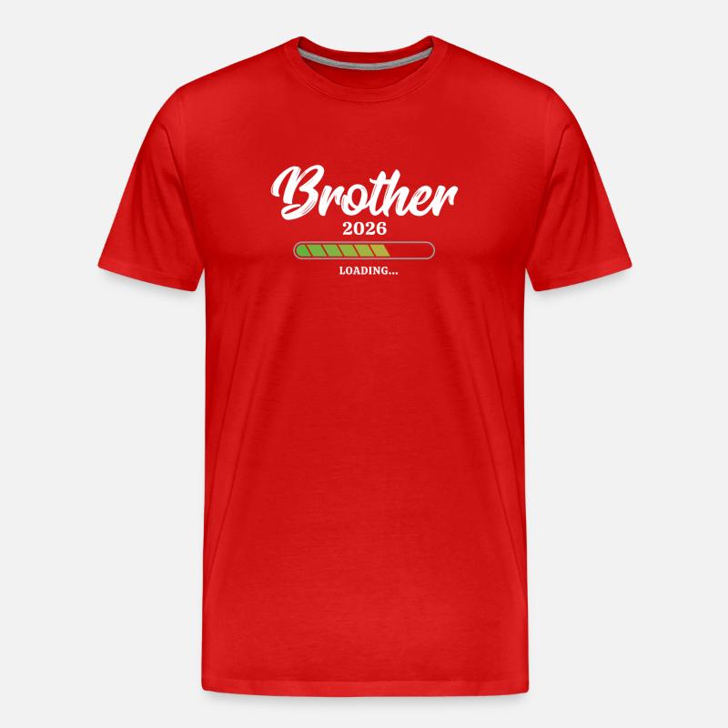 Brother Loading 2026 - Männer Premium Bio T-Shirt - Rot