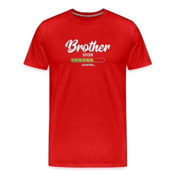 Brother Loading 2028 - Männer Premium Bio T-Shirt - Rot - Vorne - Damien (186cm)