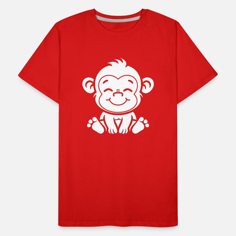Baboon monkey Men's Premium Organic T-Shirt