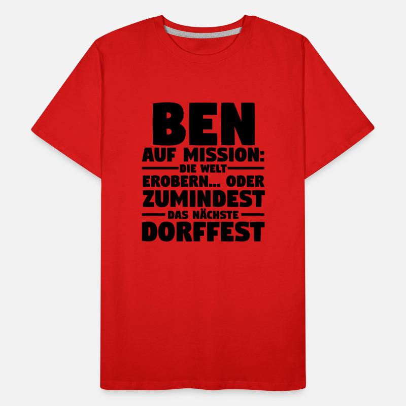 First name Ben Men's Premium Organic T-Shirt