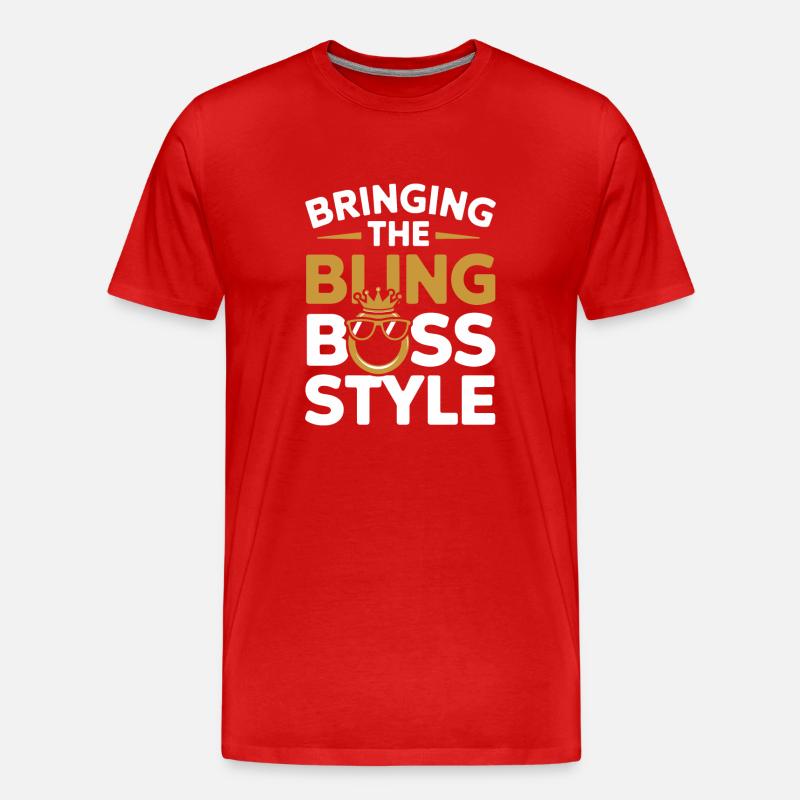 Ring Dude Hochzeitszeremonie Ring Guy - Männer Premium Bio T-Shirt - Rot