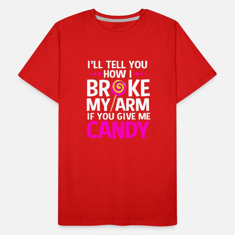 Broken Arm Bone Fracture Men's Premium Organic T-Shirt
