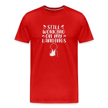 Fracture de l’os du bras - T-shirt bio Premium Homme - rouge - Devant - Damien (186cm)