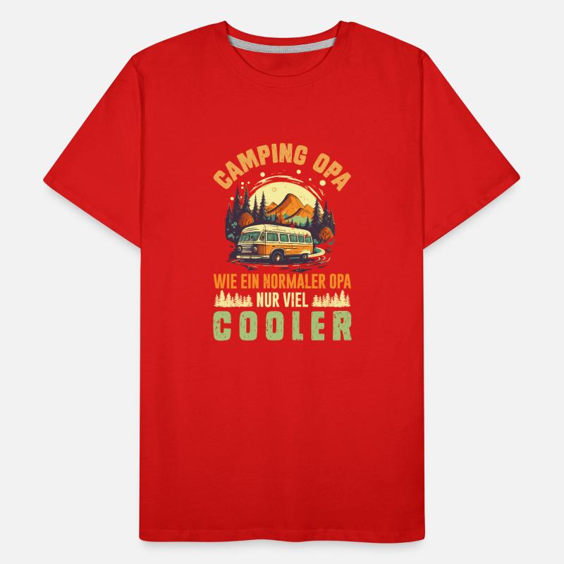CAMPING OPA WIE EIN NORMALER OPA NUR COOLER Männer Premium Bio T-Shirt