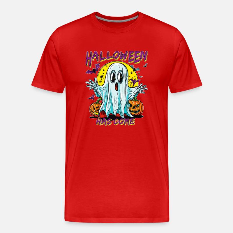 HALLOWEEN HAS COME - Männer Premium Bio T-Shirt - Rot