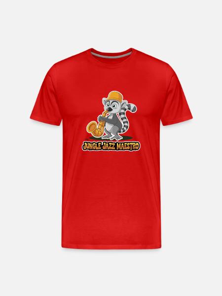 JUNGLE JAZZ MAESTRO - Men's Premium Organic T-Shirt - red