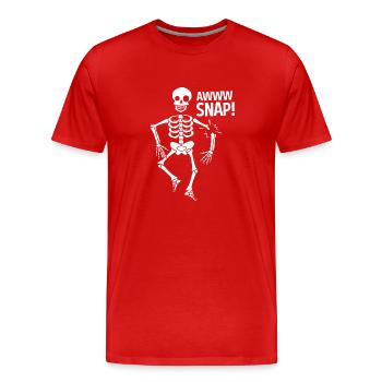 Fracture de l’os du bras - T-shirt bio Premium Homme - rouge - Devant - Damien (186cm)