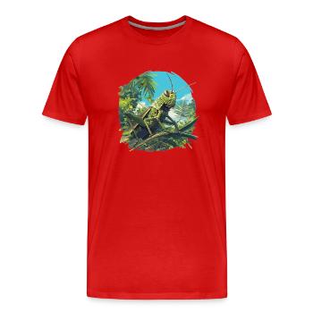 Grillen Grille - Männer Premium Bio T-Shirt - Rot - Vorne - Damien (186cm)