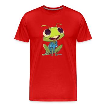 Grillen Grille - Männer Premium Bio T-Shirt - Rot - Vorne - Damien (186cm)