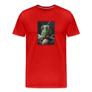 Grillen Grille - Männer Premium Bio T-Shirt - Rot - Vorne - Damien (186cm)