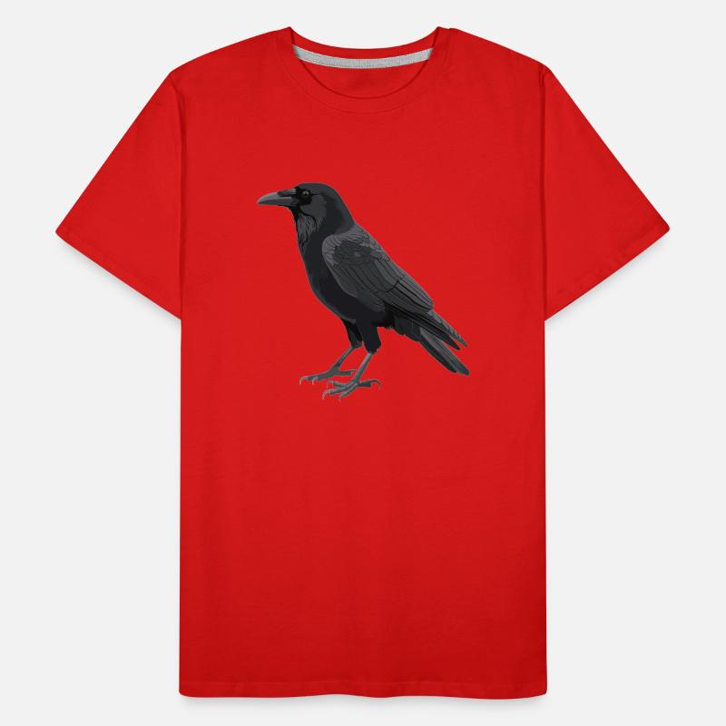 Krähen Krähe Männer Premium Bio T-Shirt