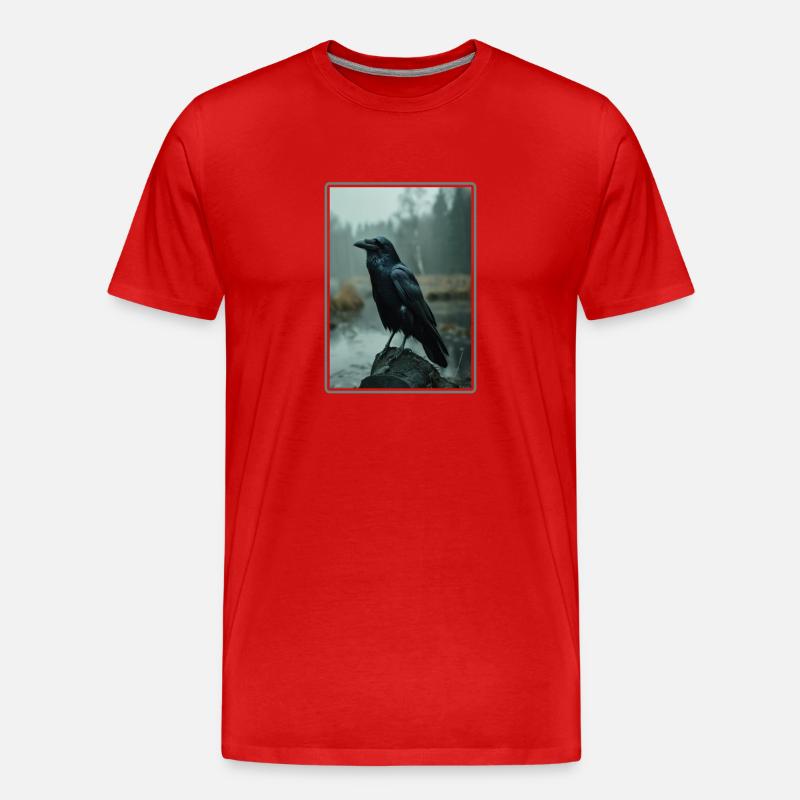 Krähen Krähe - Männer Premium Bio T-Shirt - Rot