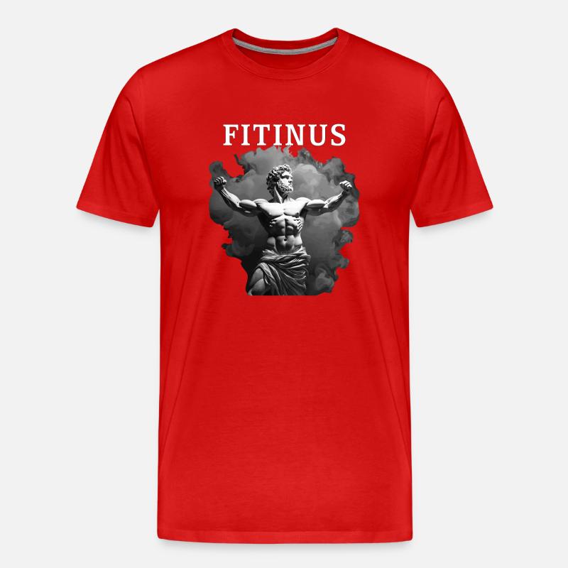 FITINUS SW - Männer Premium Bio T-Shirt - Rot