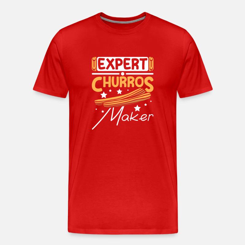 Expert Churros maker - Männer Premium Bio T-Shirt - Rot