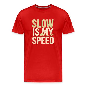 Schildkrötenpflege Für Besitzer Von - Männer Premium Bio T-Shirt - Rot - Vorne - Damien (186cm)